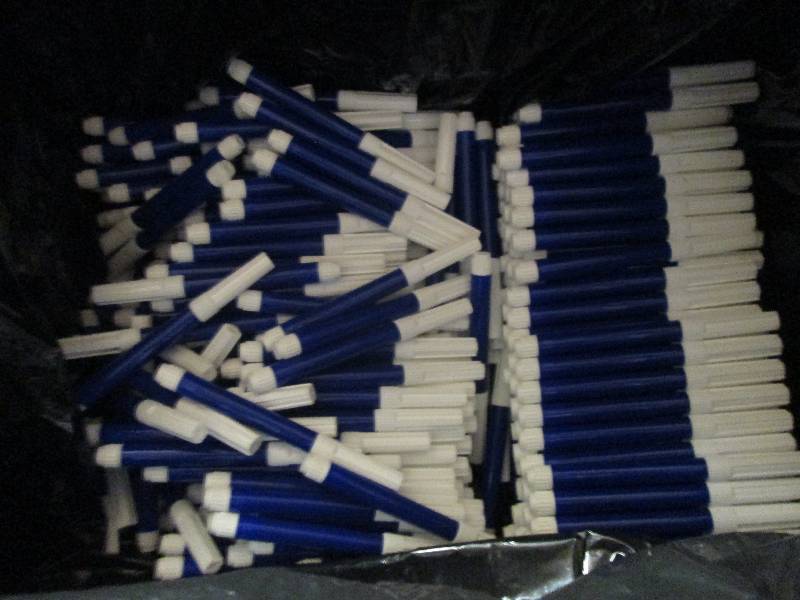 lot 404 image: a bunch of blue markers ...