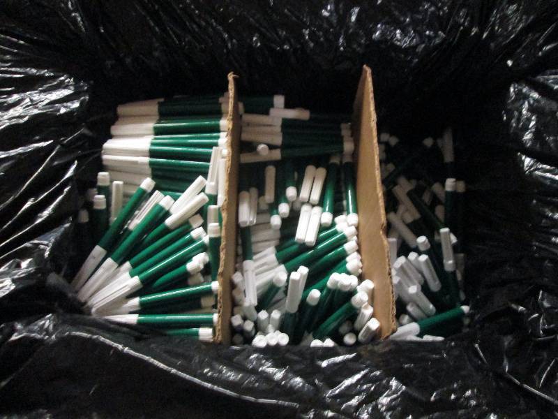 lot 405 image: almost a big box full of green mark...