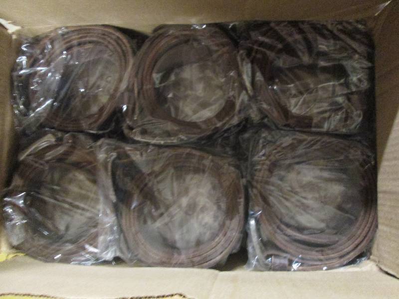 lot 416 image: 12 new belts genuine leather size 5...