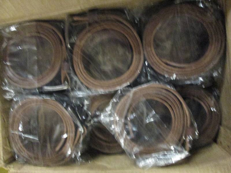 lot 417 image: 11 new belts genuine leather size 5...