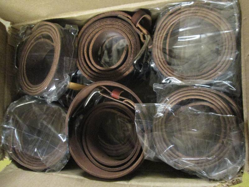 lot 418 image: 11 new belts genuine leather size 5...