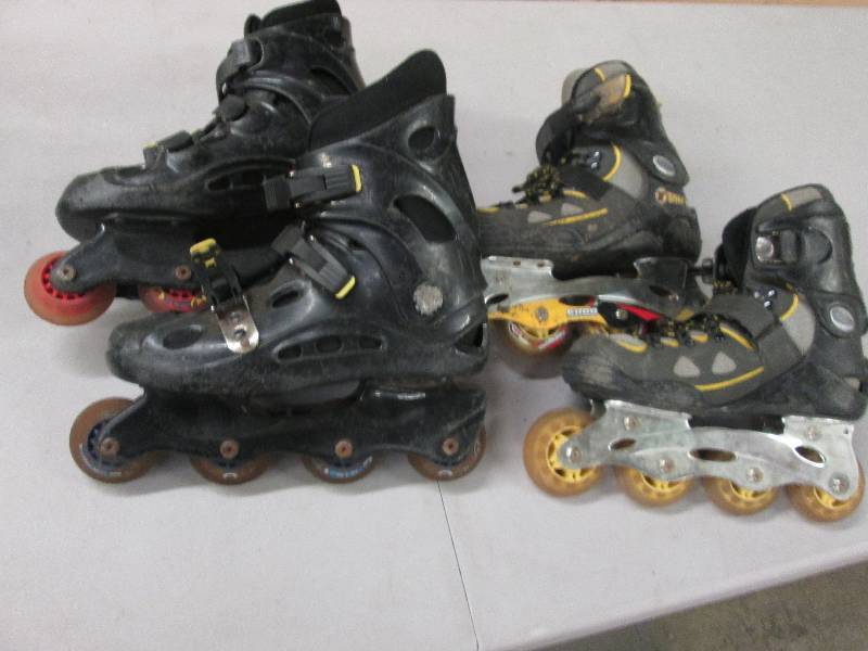 2 Pair Roller Blades Size 6 &8...