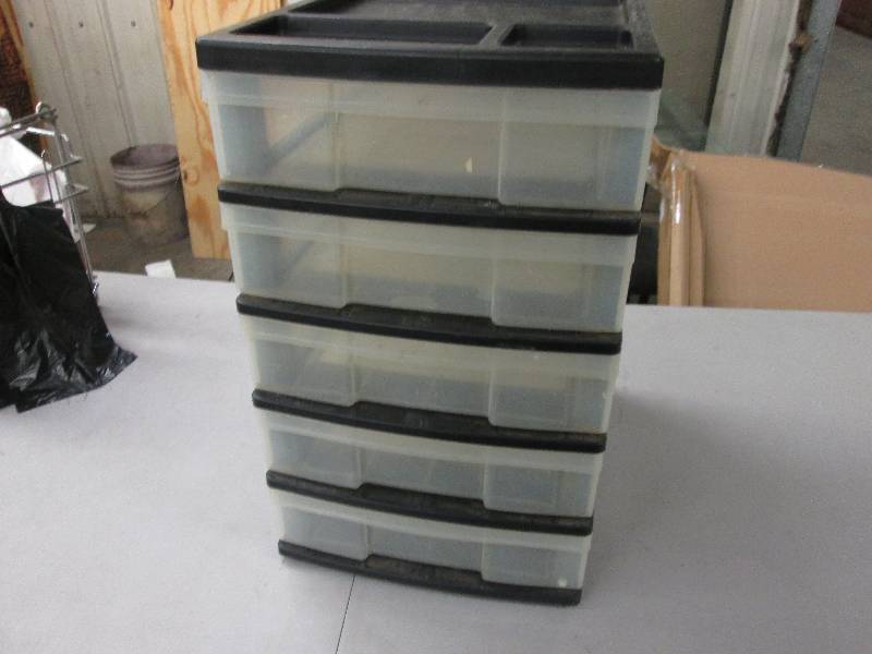 Five Drawer Plastic Organizer 21 in...