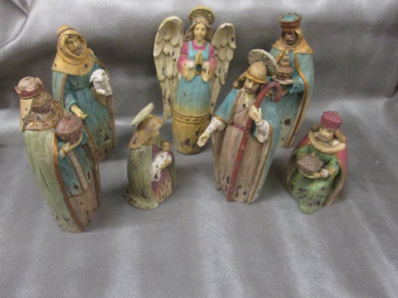 5 plus 7 pc Nativity Sets Weathered...