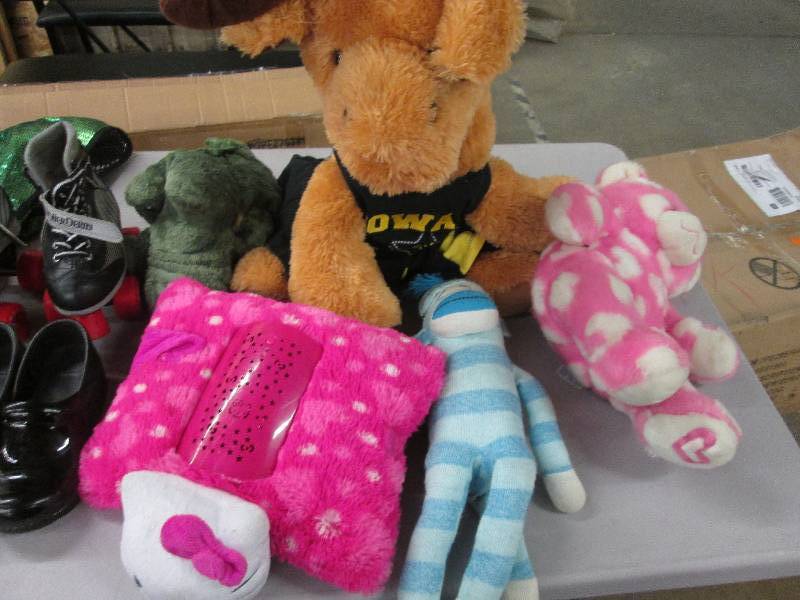 Mixed Lot Plush animals, Sock monk...