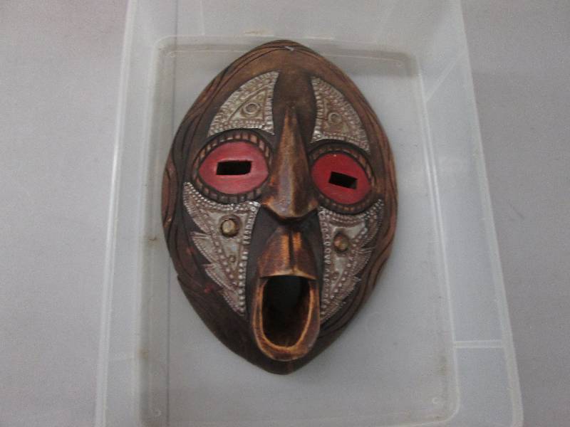 Carved Wood Tribal Mask...