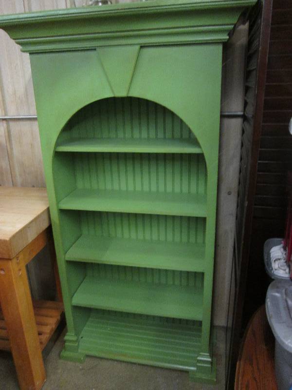 Tall Domed Green Bookcase Shelving ...