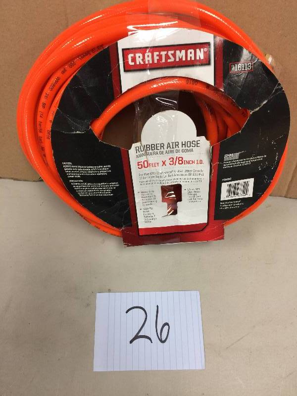 lot 26 image: Craftsman Air Hose 50 feet