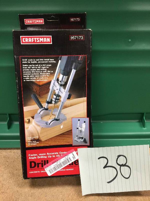 Drill Guide, Sears Craftsman, Model 67173, For Woodworking, Never Used | KX REAL DEALS TOOLS ...