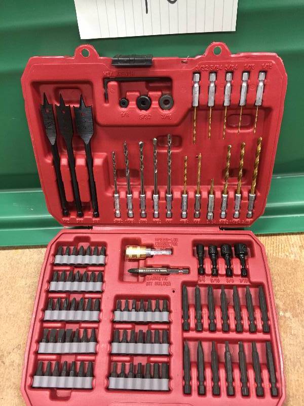 lot 40 image: Craftsman ACM1001 100 pc. Drill Bit Accessory Kit