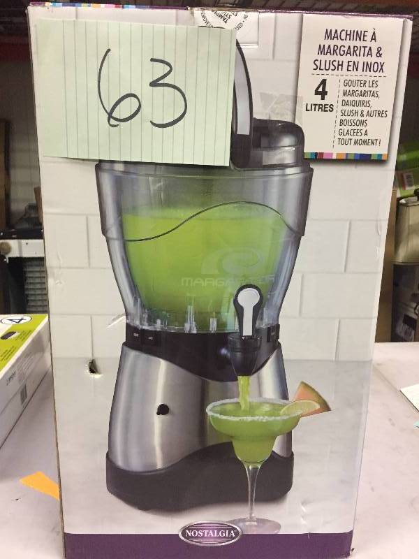 lot 63 image: Nostalgia Electrics Margarita and Slush Machine New