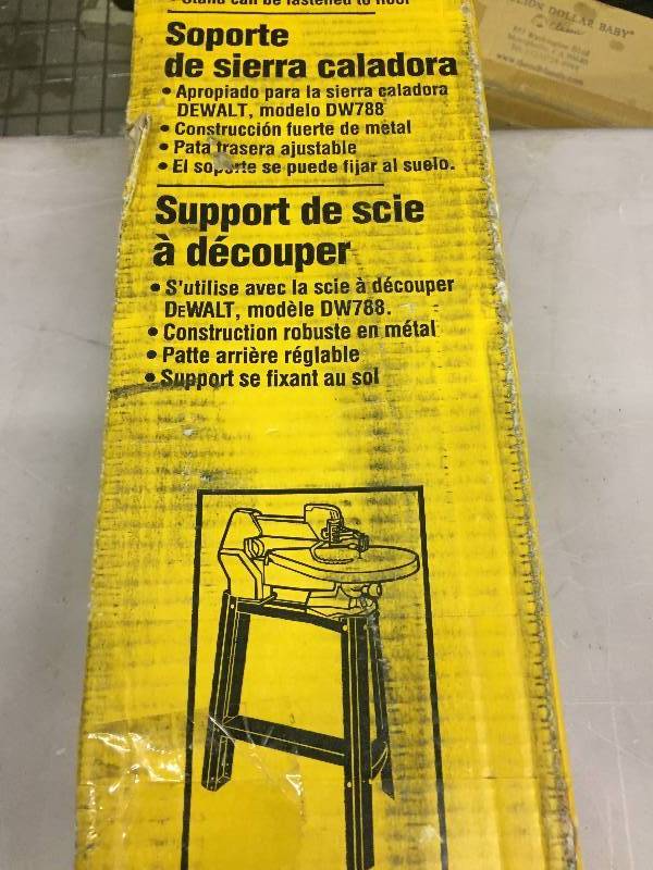 lot 68 image: Dewalt Scroll Saw Stand never used