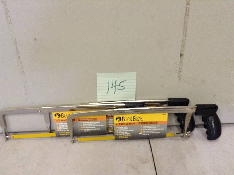 lot 145 image: Lot of 3  Buck Bros. Standard Hack Saw New