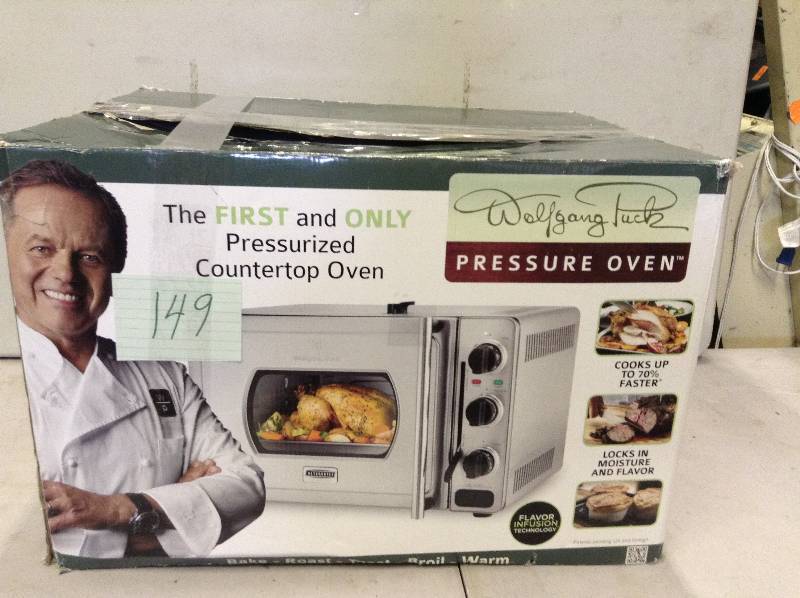 lot 149 image: Wolfgang Puck Pressure Oven open box never never used