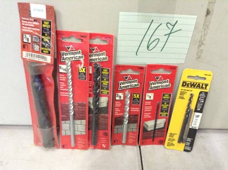 lot 167 image: Lot of  Drill Bits
