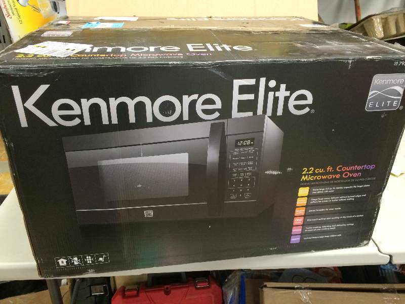 kenmore elite 2.2 cu ft countertop microwave oven