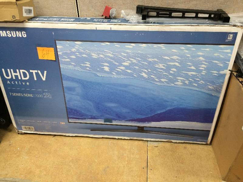 lot 64 image: Samsung UHD 4K TV 7 Series 55 Model UN55KU7000FXZA New