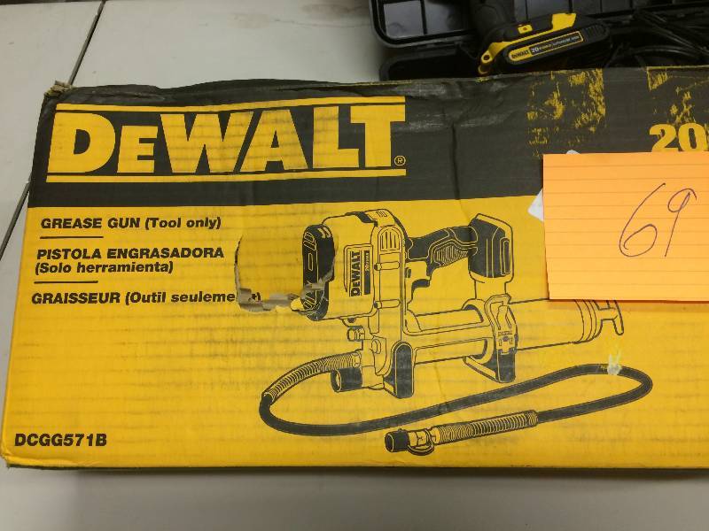 Dewalt 20-Volt Max Cordless Grease Gun (Tool-Only) Never ...