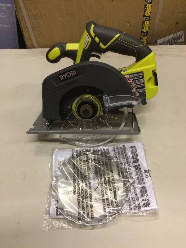 lot 87 image: Ryobi One Plus 18V 6 12 Circular Saw Tool only never used