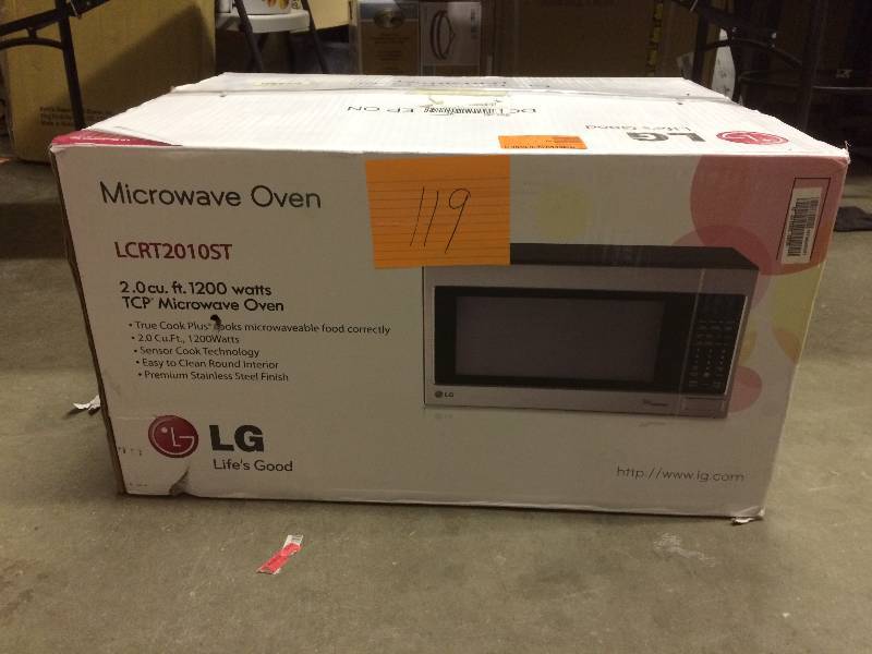 lot 119 image: LG Stainless Countertop Microwave - LCRT2010ST never used
