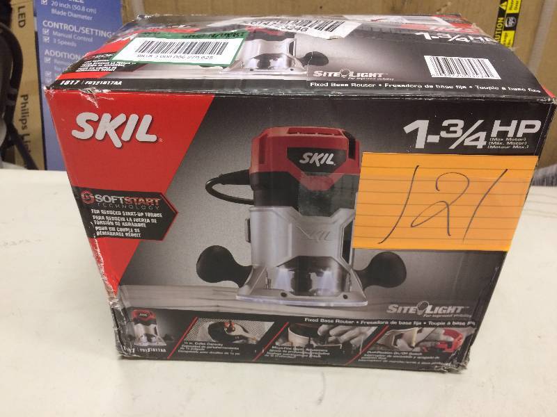 lot 121 image: Skil 1 34 HP Fixed Base Router Never used