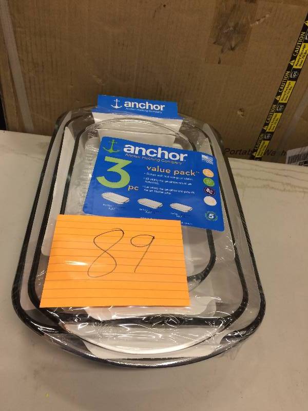 lot 89 image: Anchor Value 3  Pc  Pack New