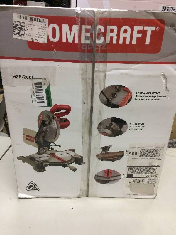 lot 93 image: Homecraft H26-260L 10-Inch Compound Miter Saw