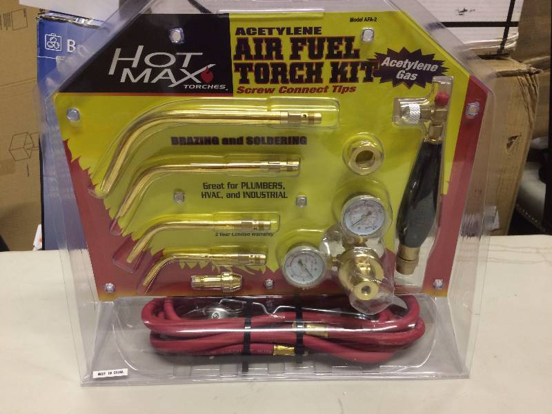 lot 96 image: Hot Max Acetylene Air Fuel Torch kit New