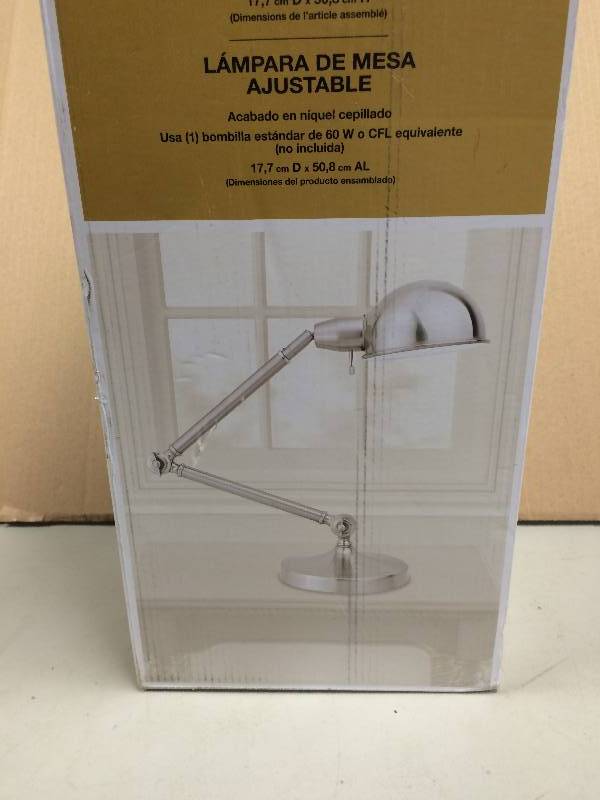 lot 14 image: Hampton Bay 20 in. Adjustable Table Lamp