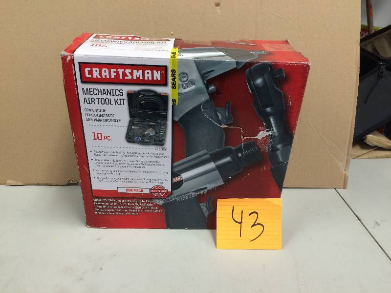 Craftsman Mechanics Air Tool Kit 10 PC KX Real Deals Hastings Auction