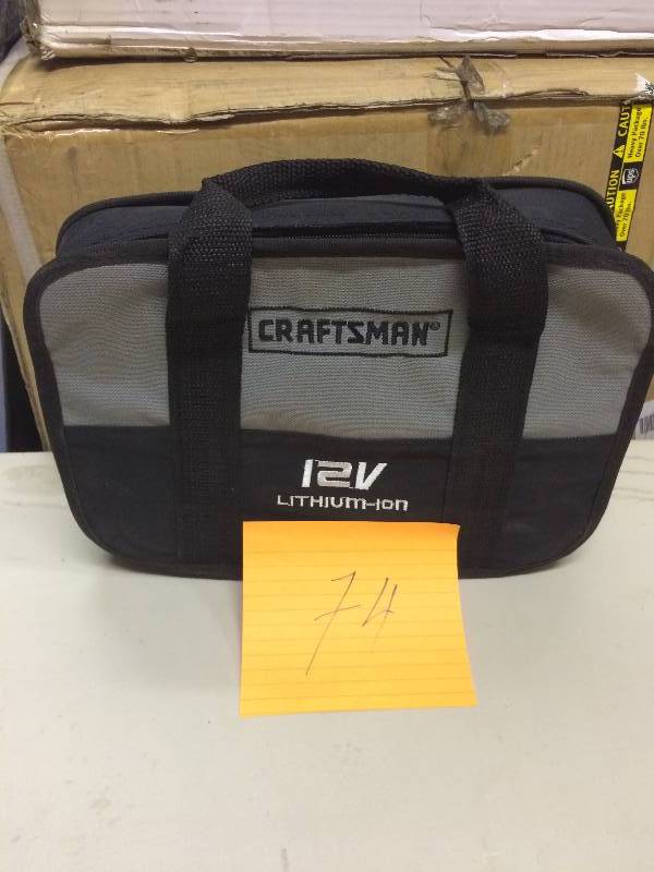 lot 74 image: Craftsman Nextec 12 Volt Lithium Ion Cordless 14 in Impact Driver