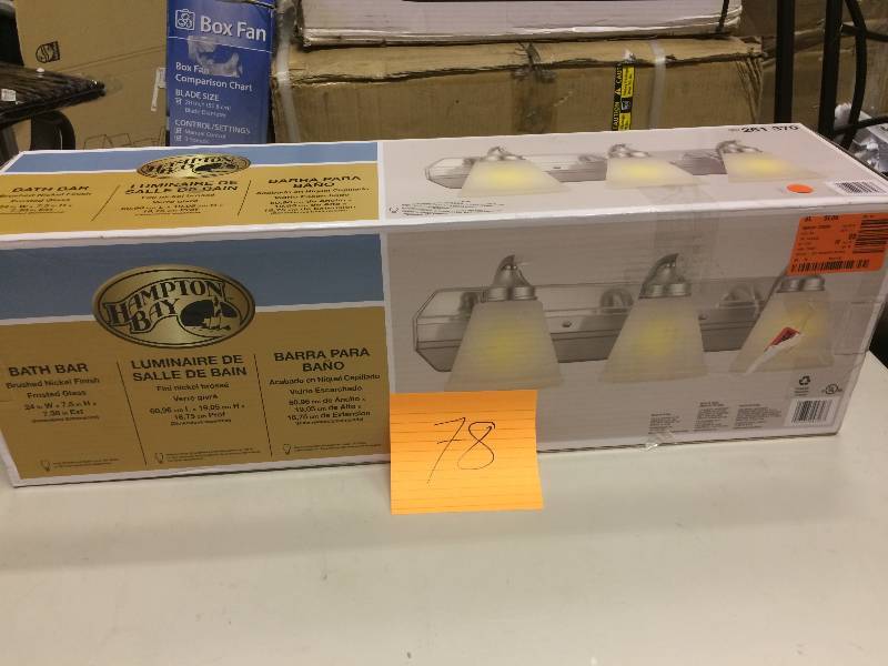lot 78 image: Hampton Bay Bath Bar Never used