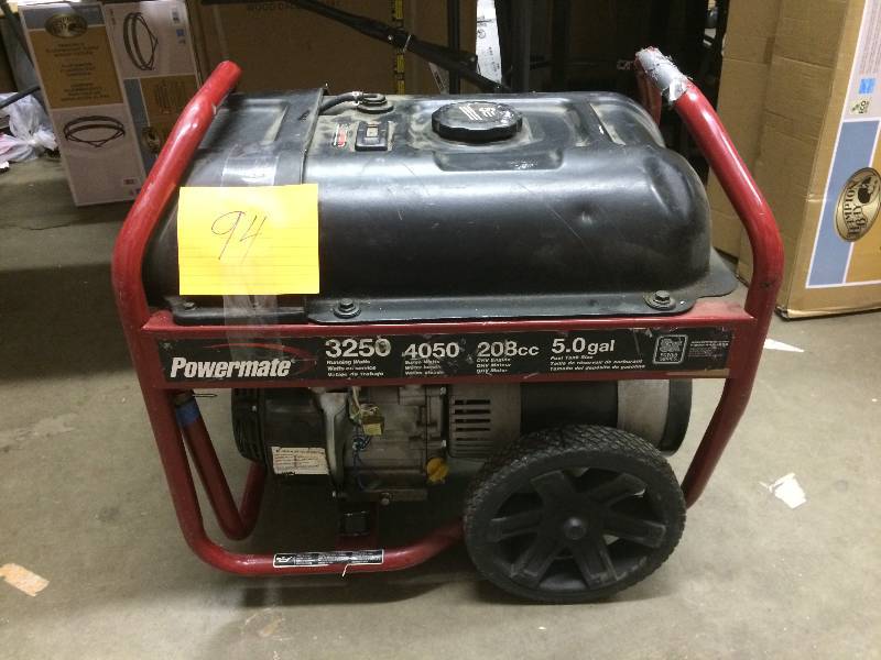 lot 94 image: Powermate 3250 running watts used in good working condition