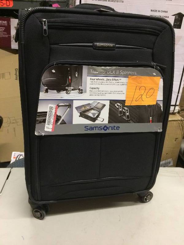 lot 120 image: Samsonite Traveler DLX II Spinners Four Wheels New