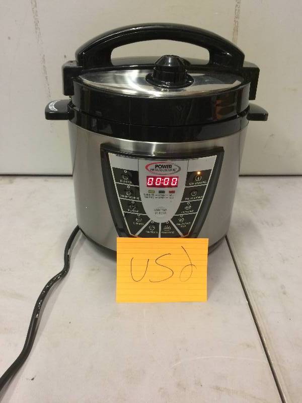 lot 126 image: XL Power Preassure Cooker 6 QT used in very good condition
