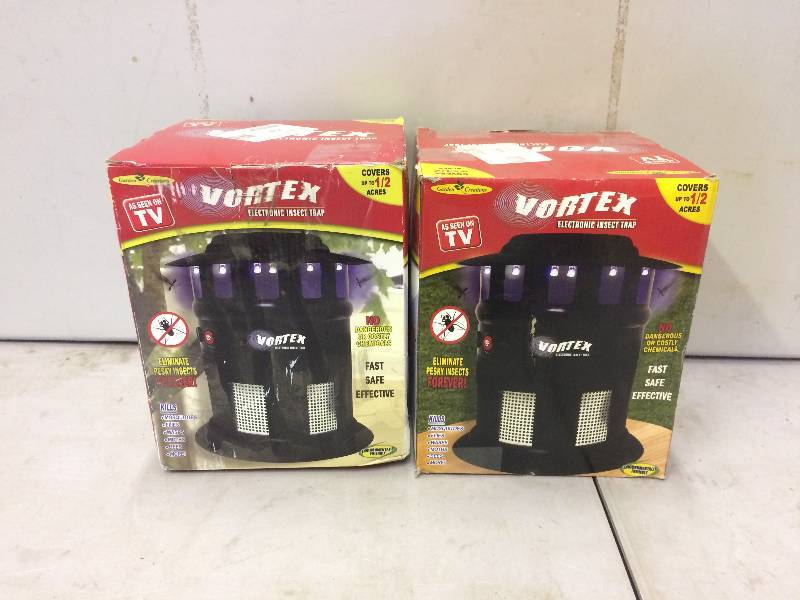 lot 154 image: Lot of 2 Vortex Electronic Insect Trap never used
