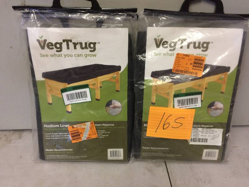 lot 165 image: Lot of 2 VegTrug medium liners