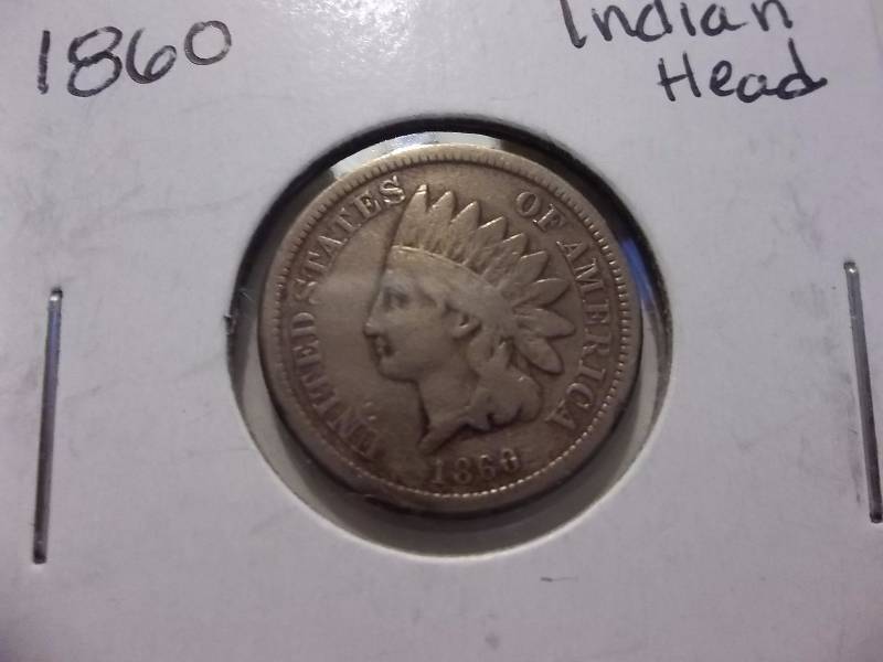 1860 Indian Head Bronze Cent