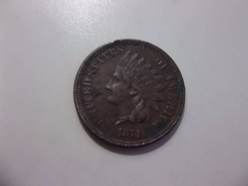 1873 Indian Head  Cent Rare Has Complete Full Liberty
