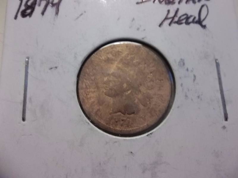 1874 Indian Head  Cent Rare
