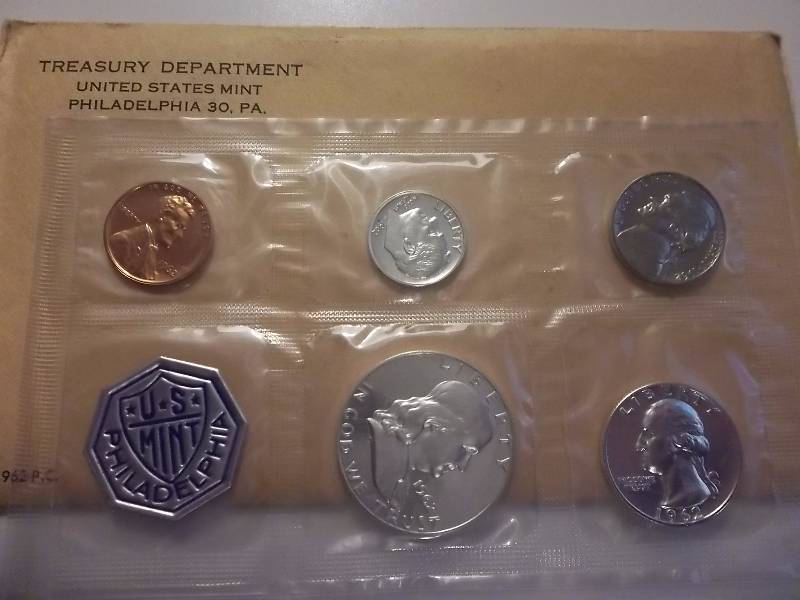 1962 US Proof Set In Original Packaging & Mailing Envelope