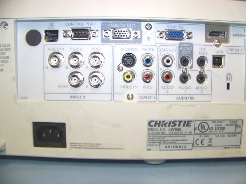 lot 13 image: Christie Digital, LW555, HD LCD Projector with HDMI Input