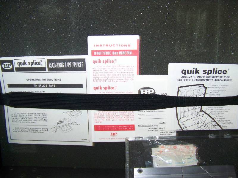 lot 90 image: Briefcase with Professional Media, Film Splicing Tools  Equipment  Tape  Miscellaneous Items
