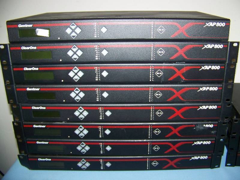 lot 63 image: (Miscellaneous) ClearOne  Gentner, Teleconferencing  Conferencing Systems  Mic Mixers