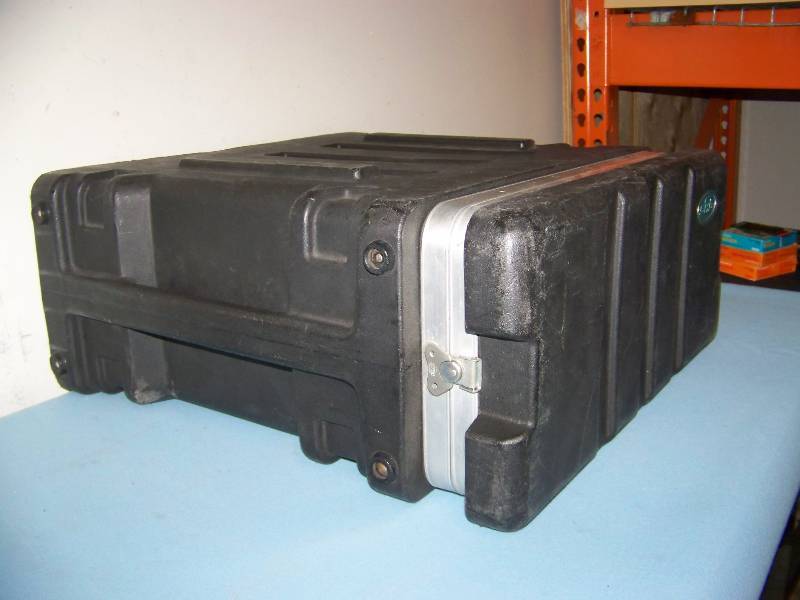 lot 109 image: SKB, Hard-Sided, Travel  Equipment Case with Rack Rails for mounting Audio  Video  Electronics Gear