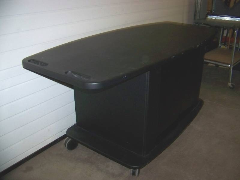 lot 104 image: TV  Monitor  AV Cart on Wheels with Enclosed Equipment Area