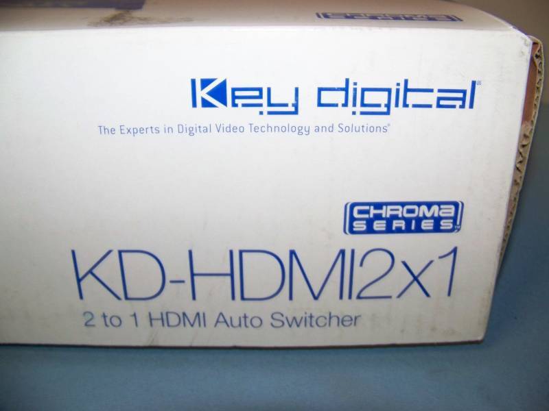 lot 35 image: Key Digital, Chroma Series, 2 to 1 HDMI Auto Switcher