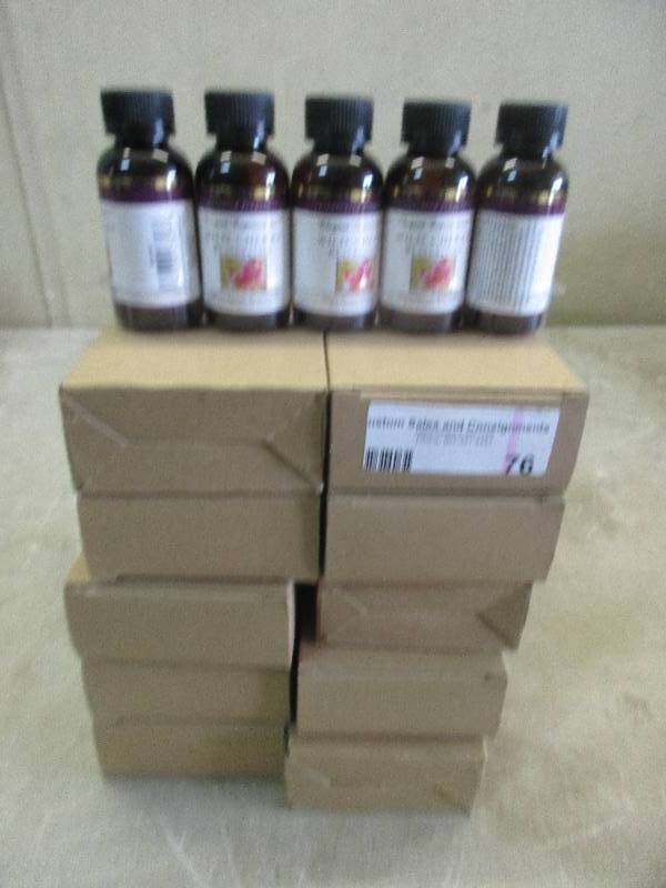 lot 76 image: 50 bottles of concentrated fragrance oils