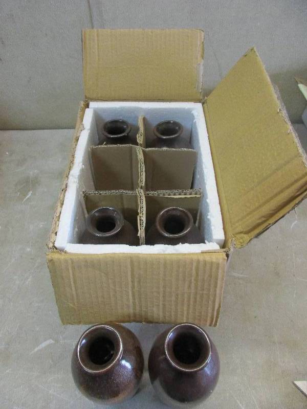 lot 88 image: 6 - 8tall vases matches #70