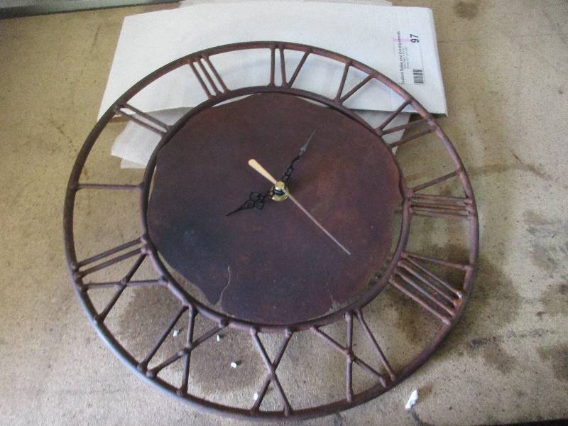 lot 97 image: rustic clock